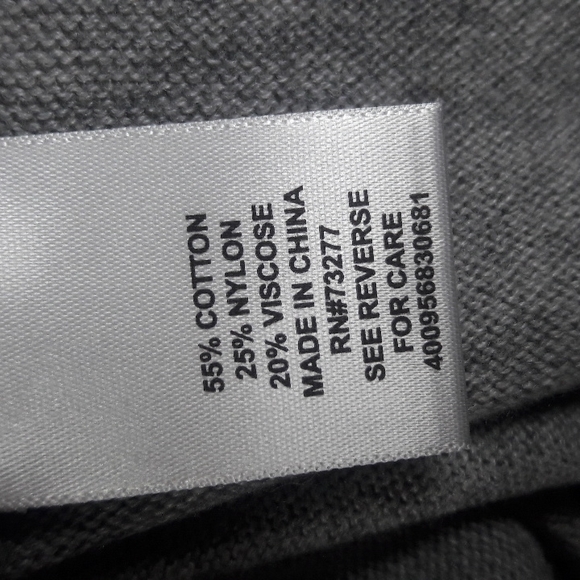 Elle Gray with pink trim beaded rose embellished crewneck sweater - Picture 12 of 13